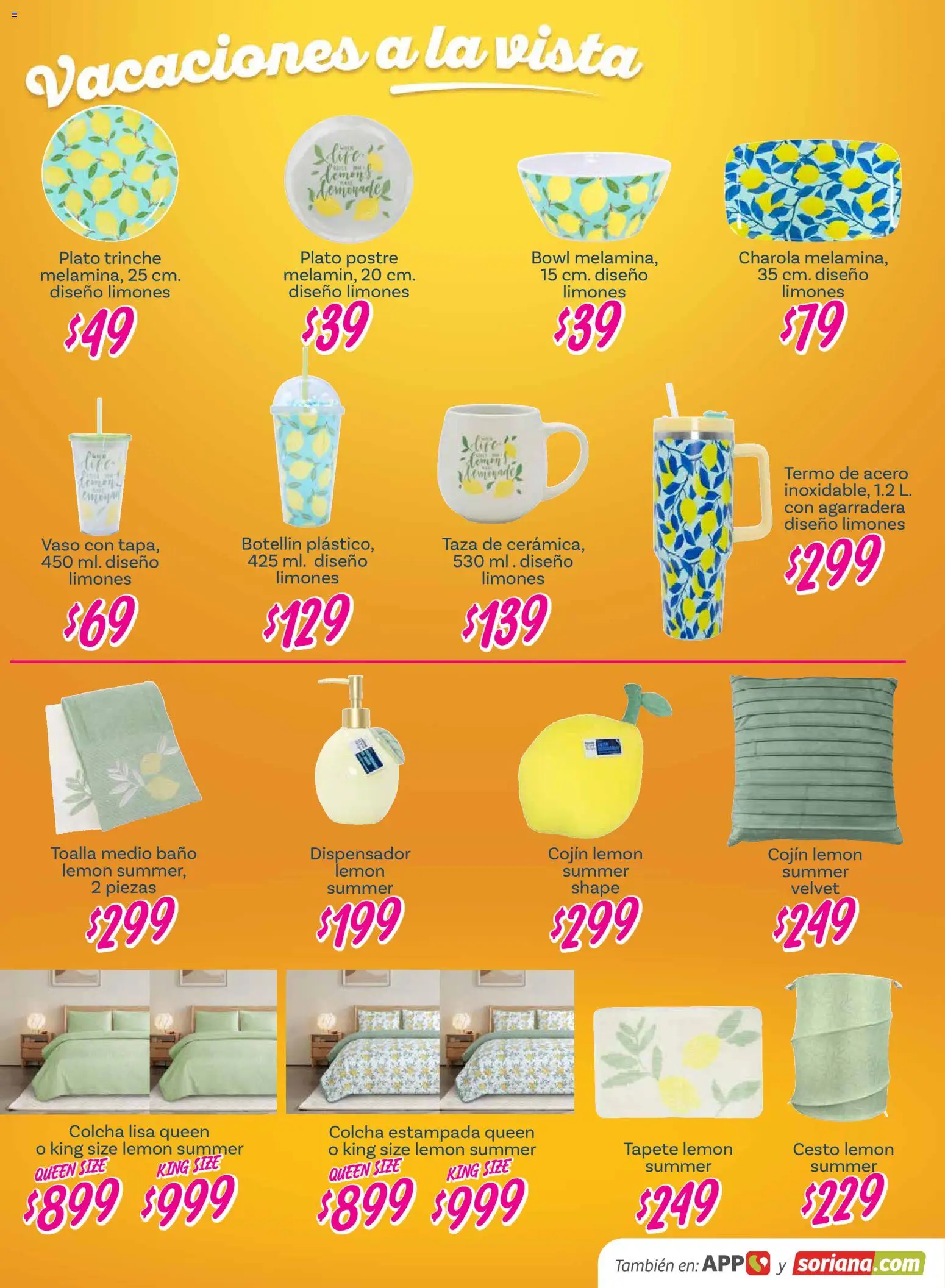 Nuevas ofertas de Soriana válidas en toda la República Mexicana desde el 26.02.2026. ¡Encuentra las mejores ofertas en Soriana - Vacaciones a la vista Híper Nacional! | Página: 16 | Productos: Taza, Bowl, Baño, Termo