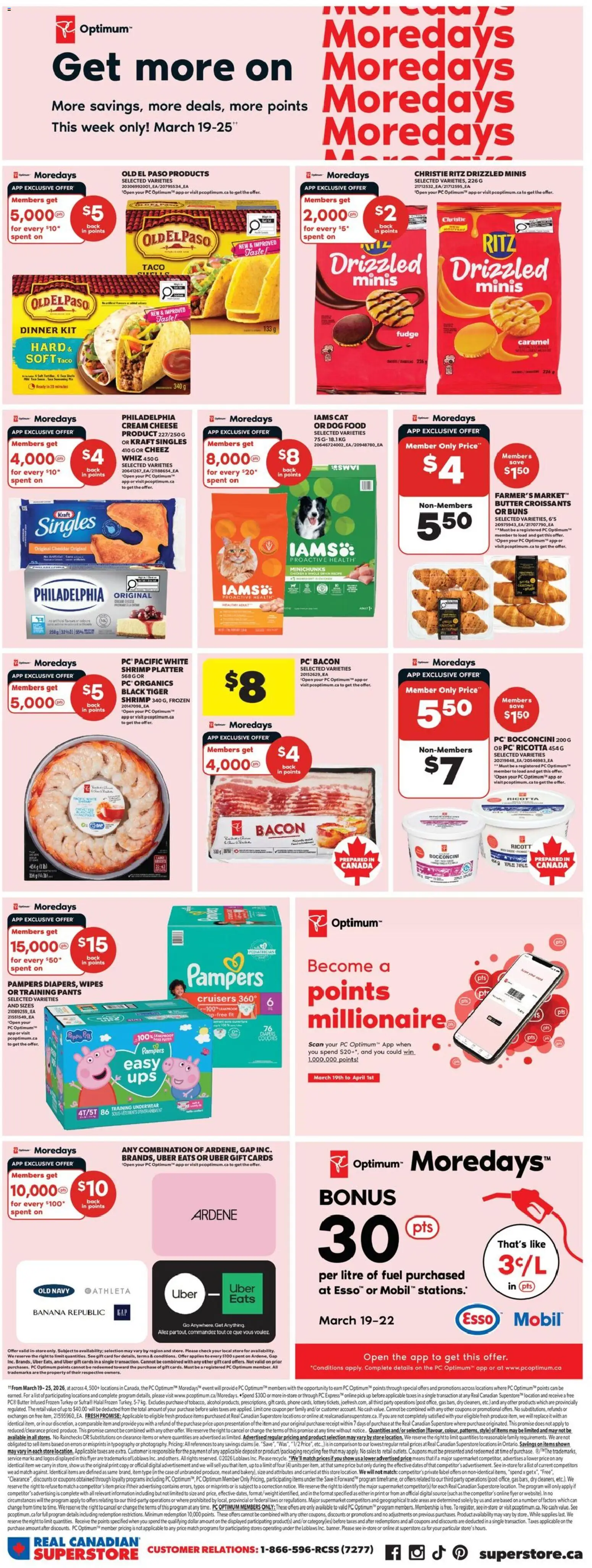 Real Canadian Superstore flyer valid from 19.03.2026 | Page: 8 | Products: Cream, Butter, Pants, Underwear