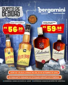 Supermercado Bergamini - Ofertas Bebidas - Pré-Visualização do folheto da loja Supermercado Bergamini, válido de 25.09.2025