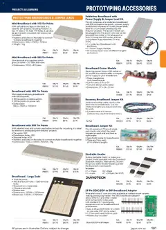 Preview of Jaycar Engineering & Scientific Catalogue 2025/2026  - valid from 09.07.2025 | Page: 181 | Products: Jumper, Bread, Accessories, Tie