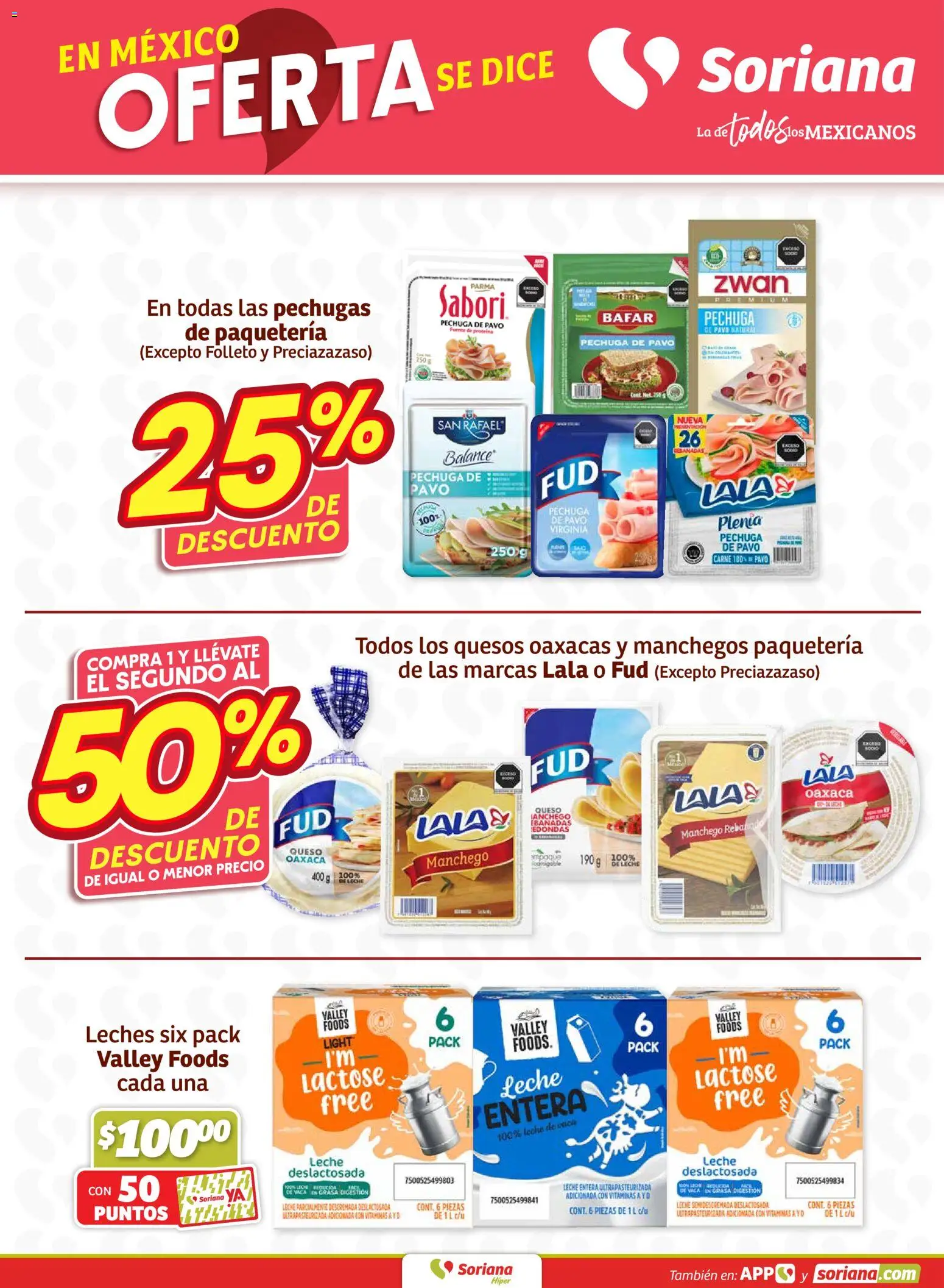 Nuevas ofertas de Soriana válidas en toda la República Mexicana desde el 22.01.2026. ¡Encuentra las mejores ofertas en Soriana - Fin de Semana Híper: Ver, Tab, Chis, Camp, Yuc y Q. Roo! | Página: 5 | Productos: Fuente, Leche, Queso, Vitaminas