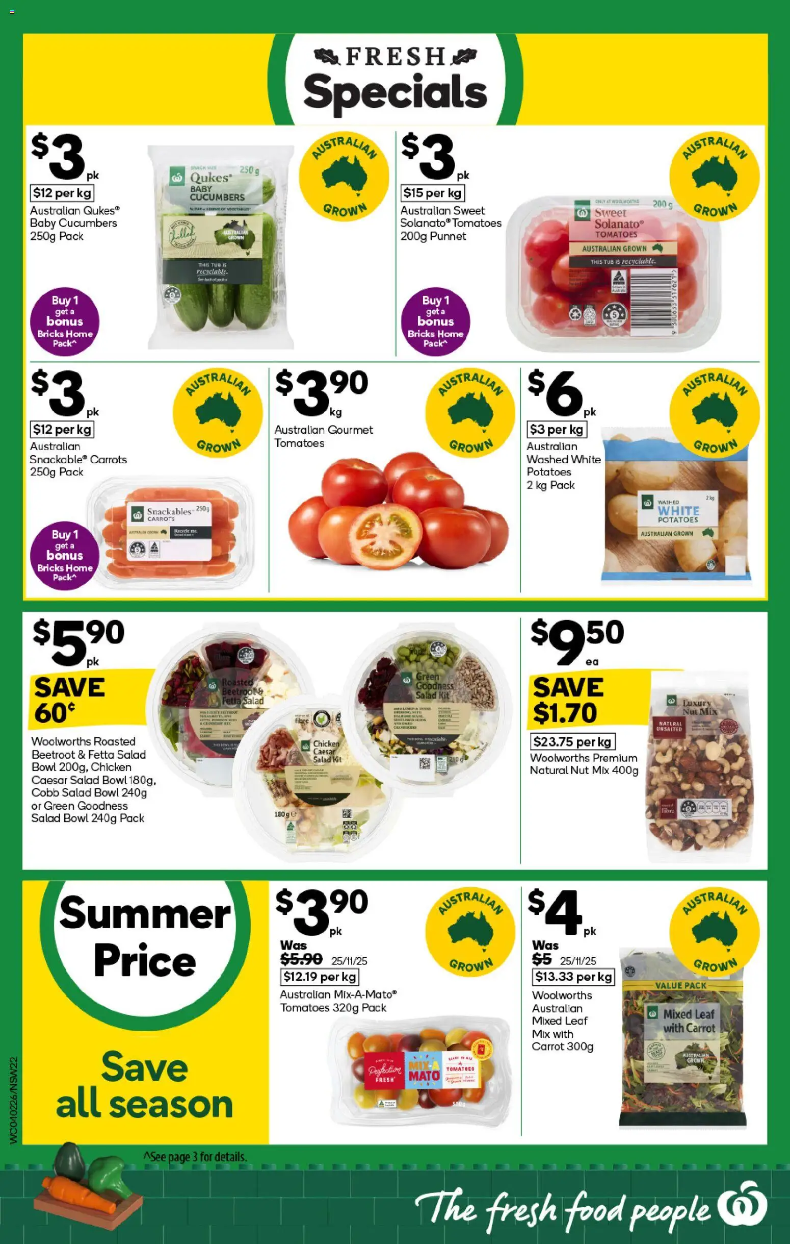 Woolworths catalogue - valid from 04.02.2026 | Page: 22 | Products: Carrots, Cucumbers, Salad, Beetroot