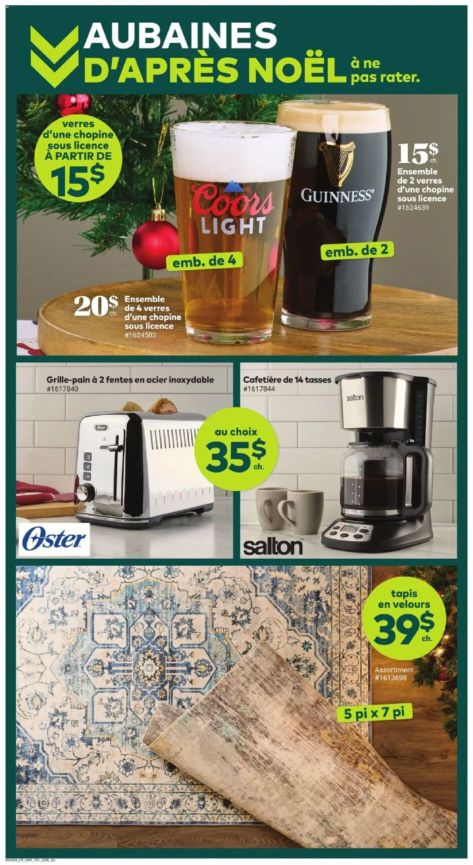 Giant Tiger flyer valid from 17.12.2025 | Page: 8 | Products: Glasses, Coffee maker, Coffee, Beer
