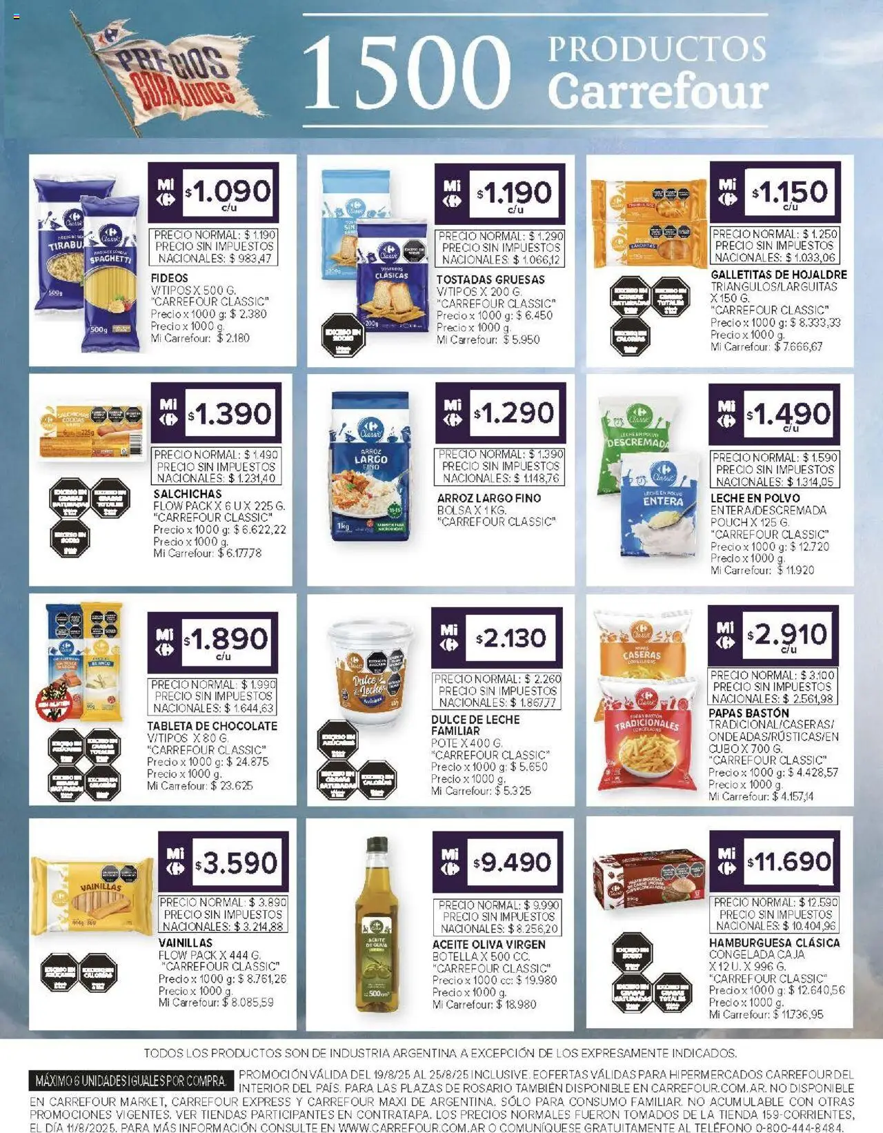 Carrefour ofertas - Córdoba │ válido desde el 19.08.2025 | Página: 13 | Productos: Teléfono, Rosario, Oliva, Arroz