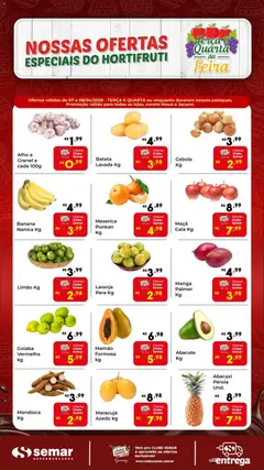Semar Supermercado ofertas Terça e Quarta da Feira - Pré-Visualização do folheto da loja Semar Supermercado, válido de 07.04.2026