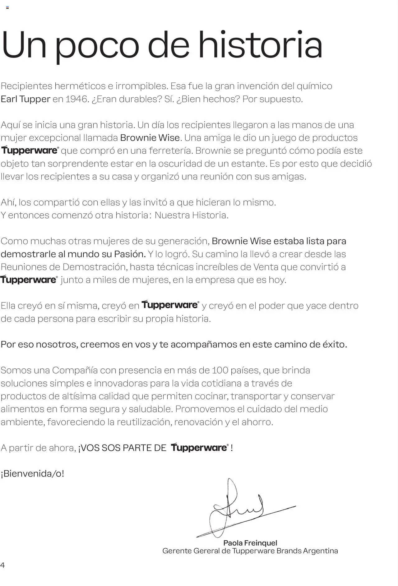 Tupperware - Manual de Bienvenida │ válido desde el 15.09.2025 | Página: 4 | Productos: Té