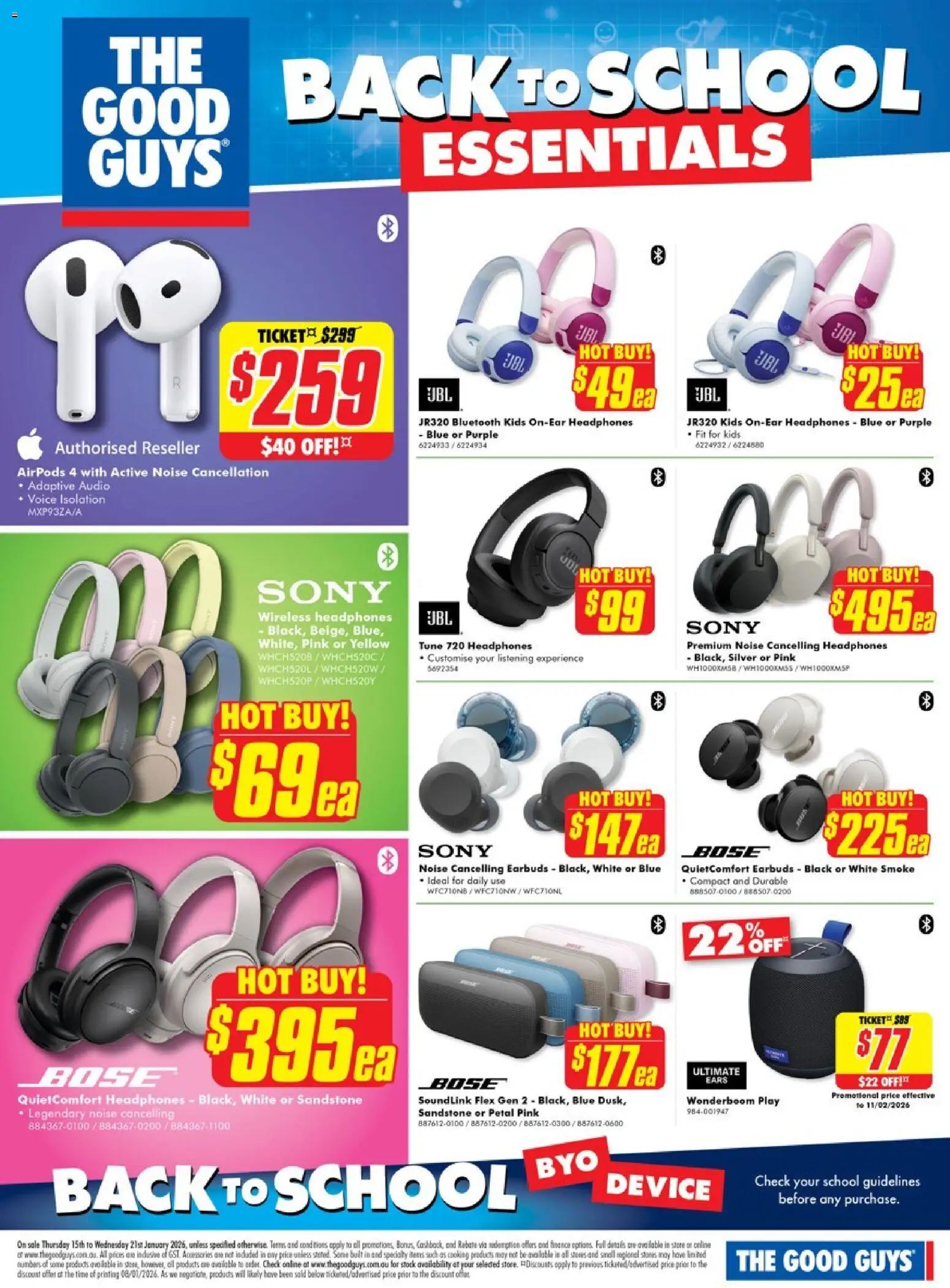 The Good Guys catalogue - valid from 14.01.2026 | Page: 7 | Products: Device, Audio, Headphones