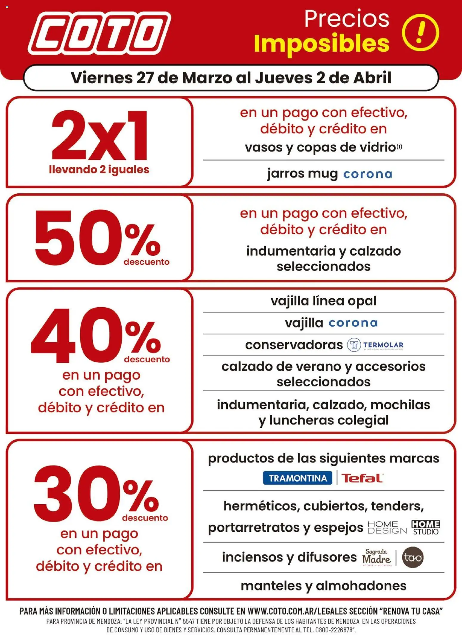 Coto - Renova │ válido desde el 27.03.2026 | Página: 1 | Productos: Vasos