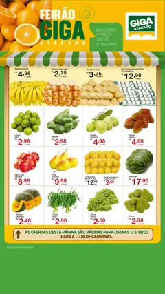 GIGA Atacado ofertas Feirão - Pré-Visualização do folheto da loja GIGA Atacado, válido de 17.03.2026