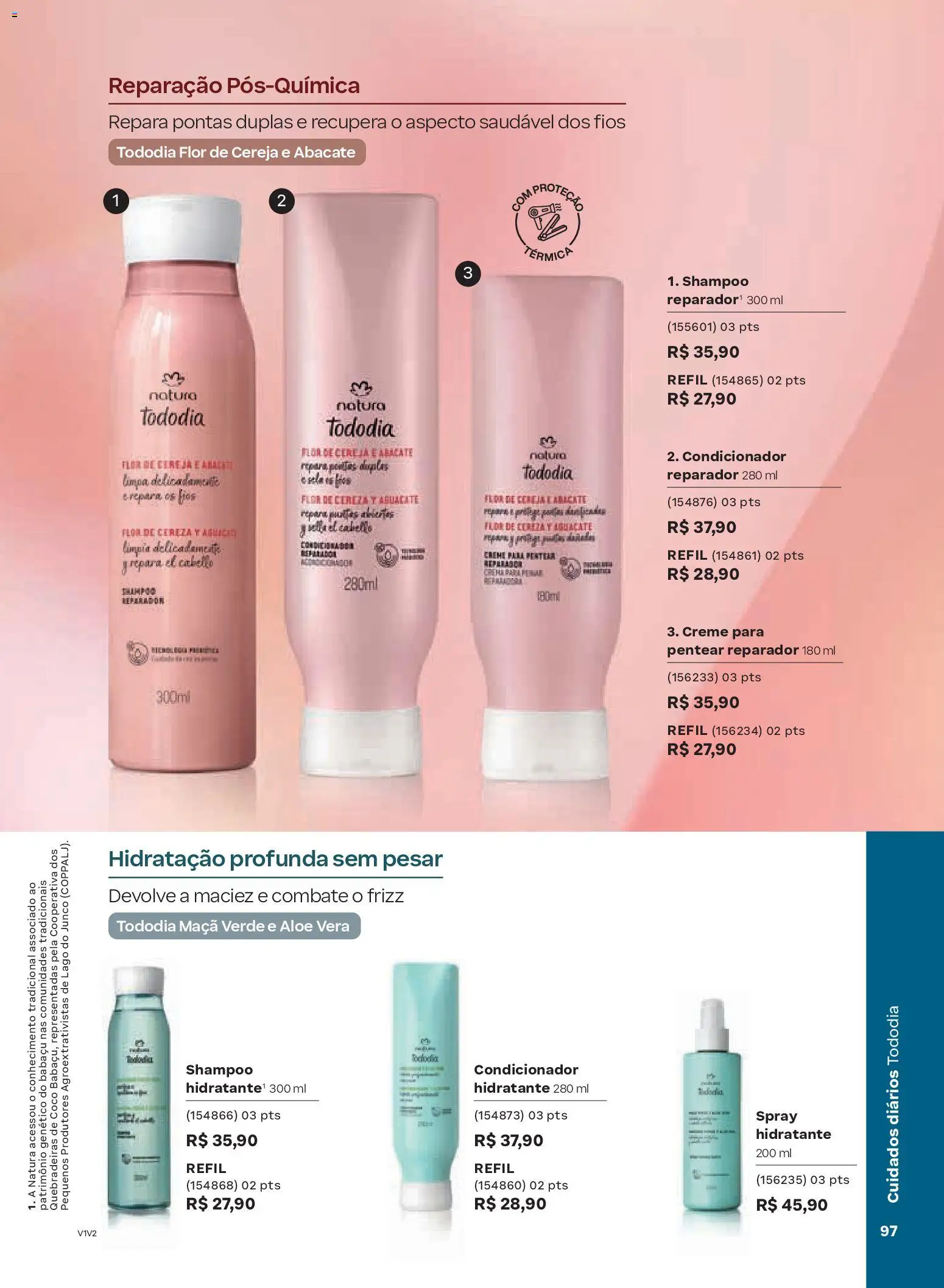 Natura Folheto - válido de 04.02.2026 | Página: 97 | Produtos: Cereja, Condicionador, Creme, Creme para pentear