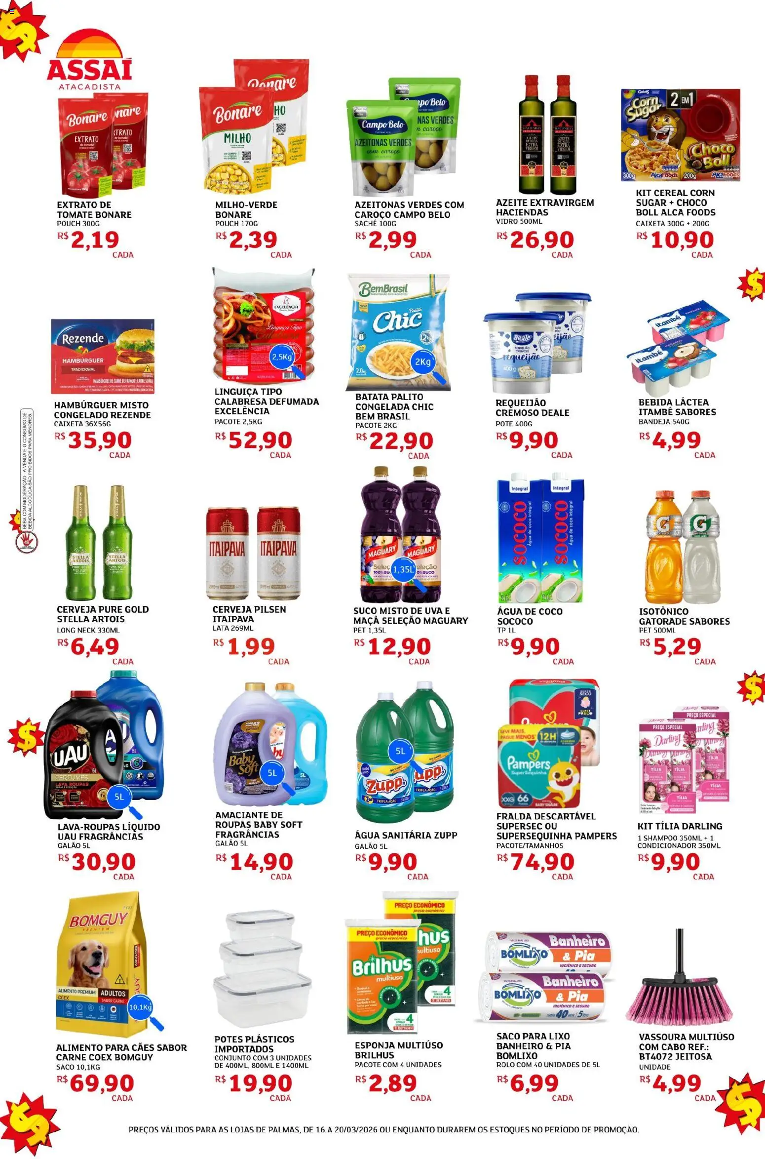 Assaí Atacadista Folheto - válido de 16.03.2026 | Página: 2 | Produtos: Pó, Pia, Amaciante, Vassoura