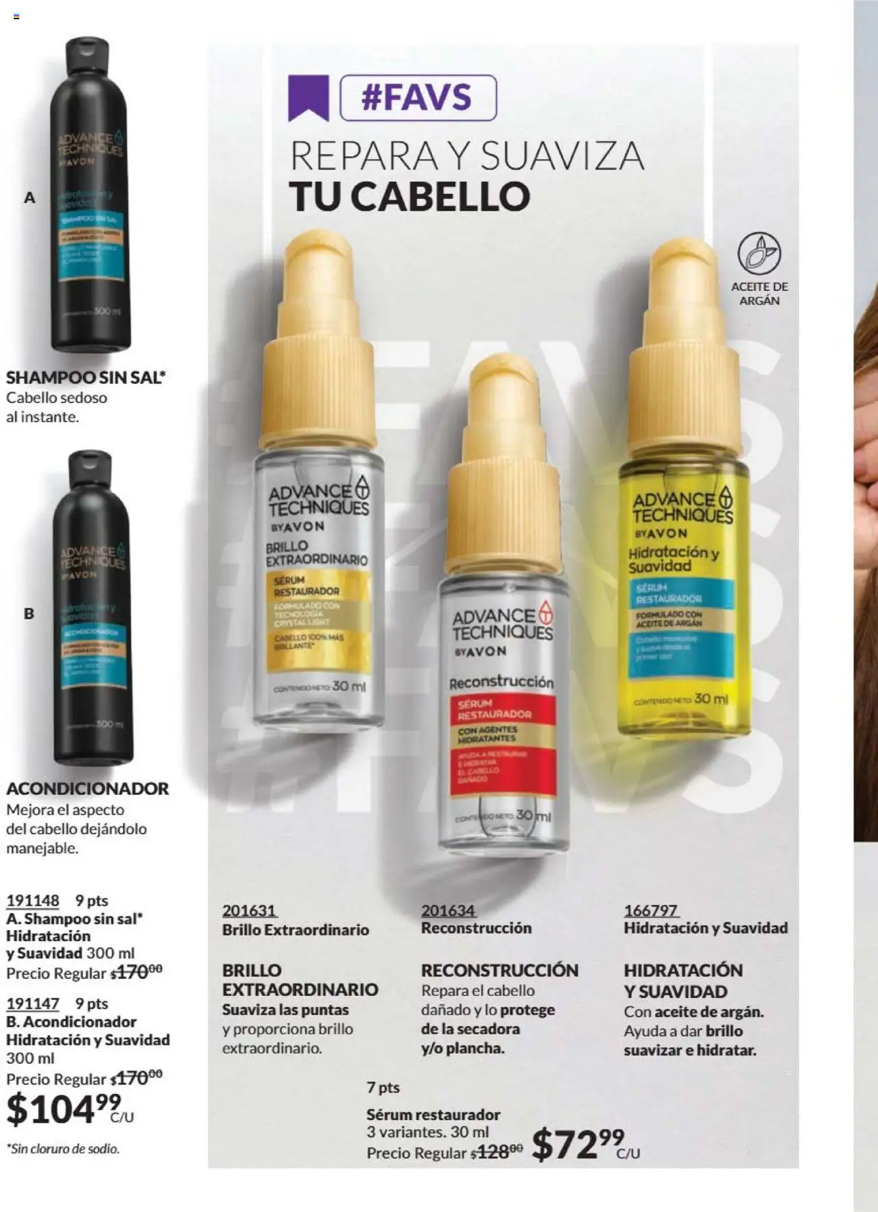 Nuevas ofertas de AVON válidas en toda la República Mexicana desde el 09.10.2025. ¡Encuentra las mejores ofertas en AVON - Campaña 16 2025! | Página: 188 | Productos: Serum, Brillo, Aceite, Acondicionador