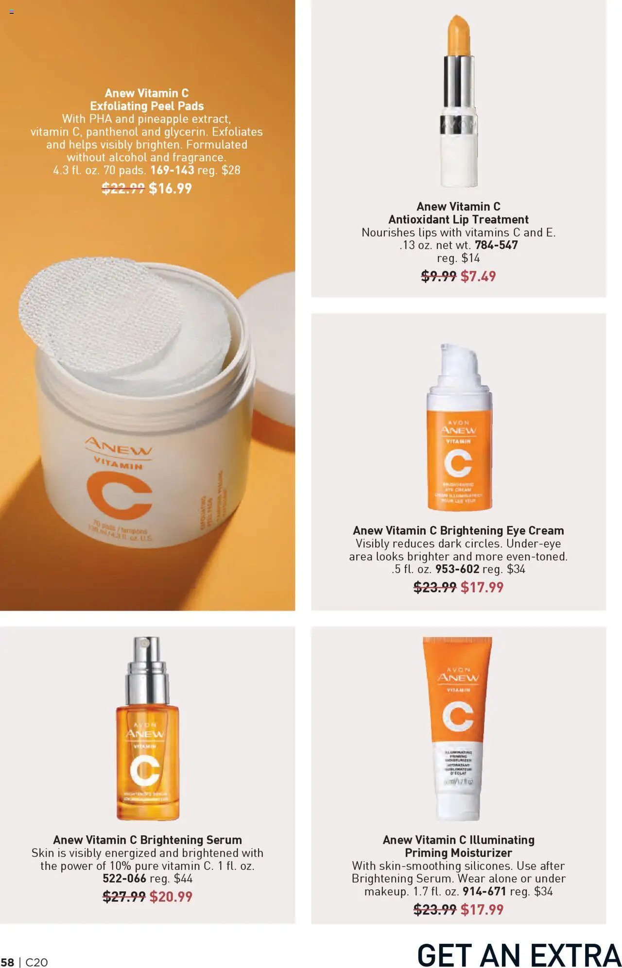 Avon Brochure - valid from 24.09.2025 | Page: 58 | Products: Vitamin, Eye Cream, Pineapple, Pads