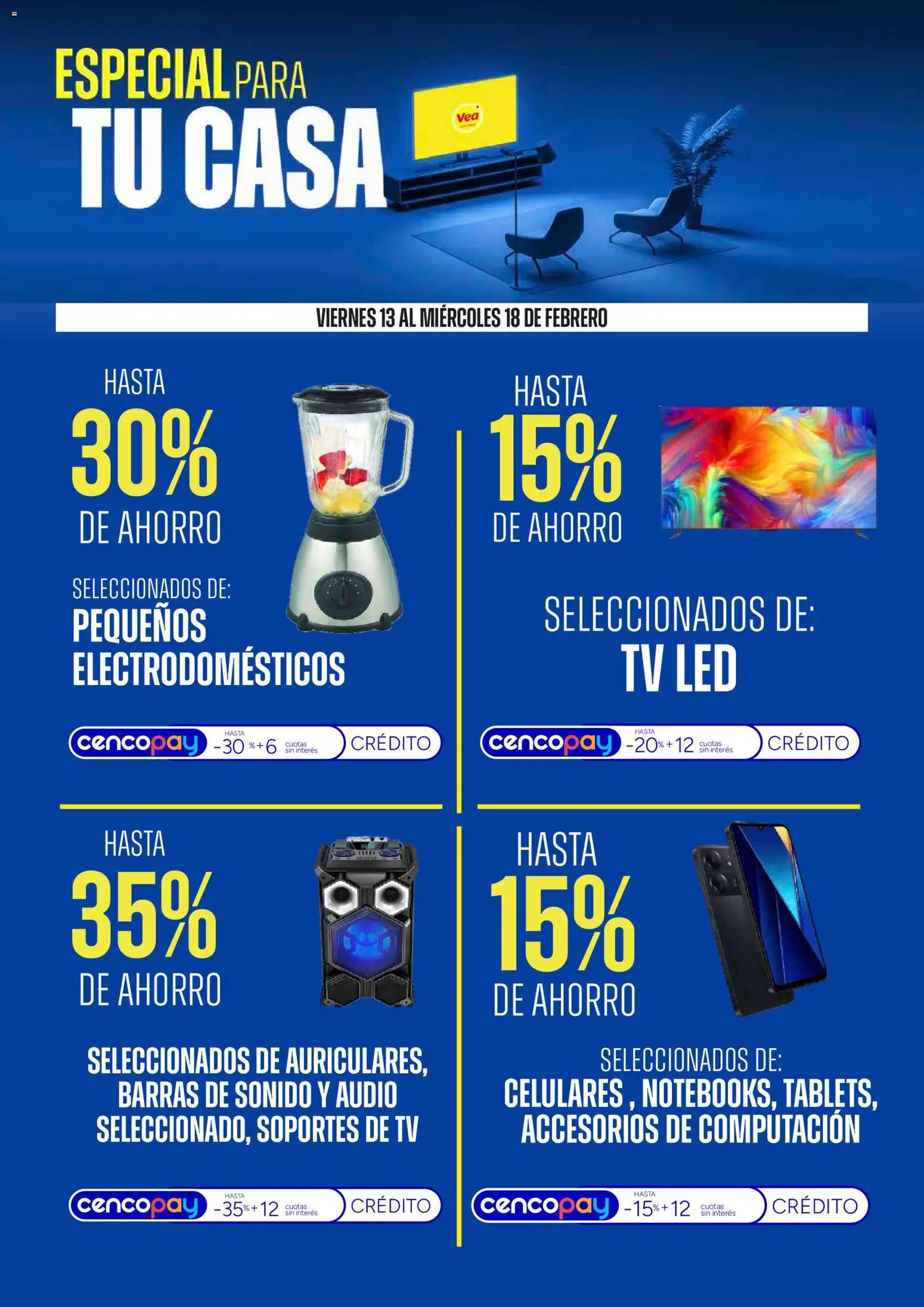Vea - Ofertas especial para tu casa │ válido desde el 13.02.2026 | Página: 2 | Productos: Audio