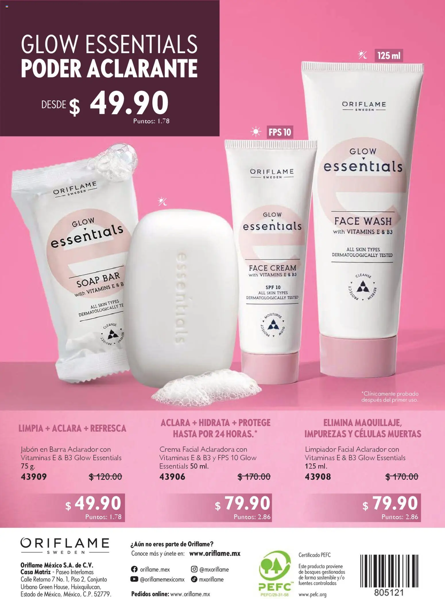 Nuevas ofertas de Oriflame válidas en toda la República Mexicana desde el 24.01.2026. ¡Encuentra las mejores ofertas en Oriflame campaña 2 2026! | Página: 132 | Productos: Limpiador, Vitaminas, Conjunto, Aclarante
