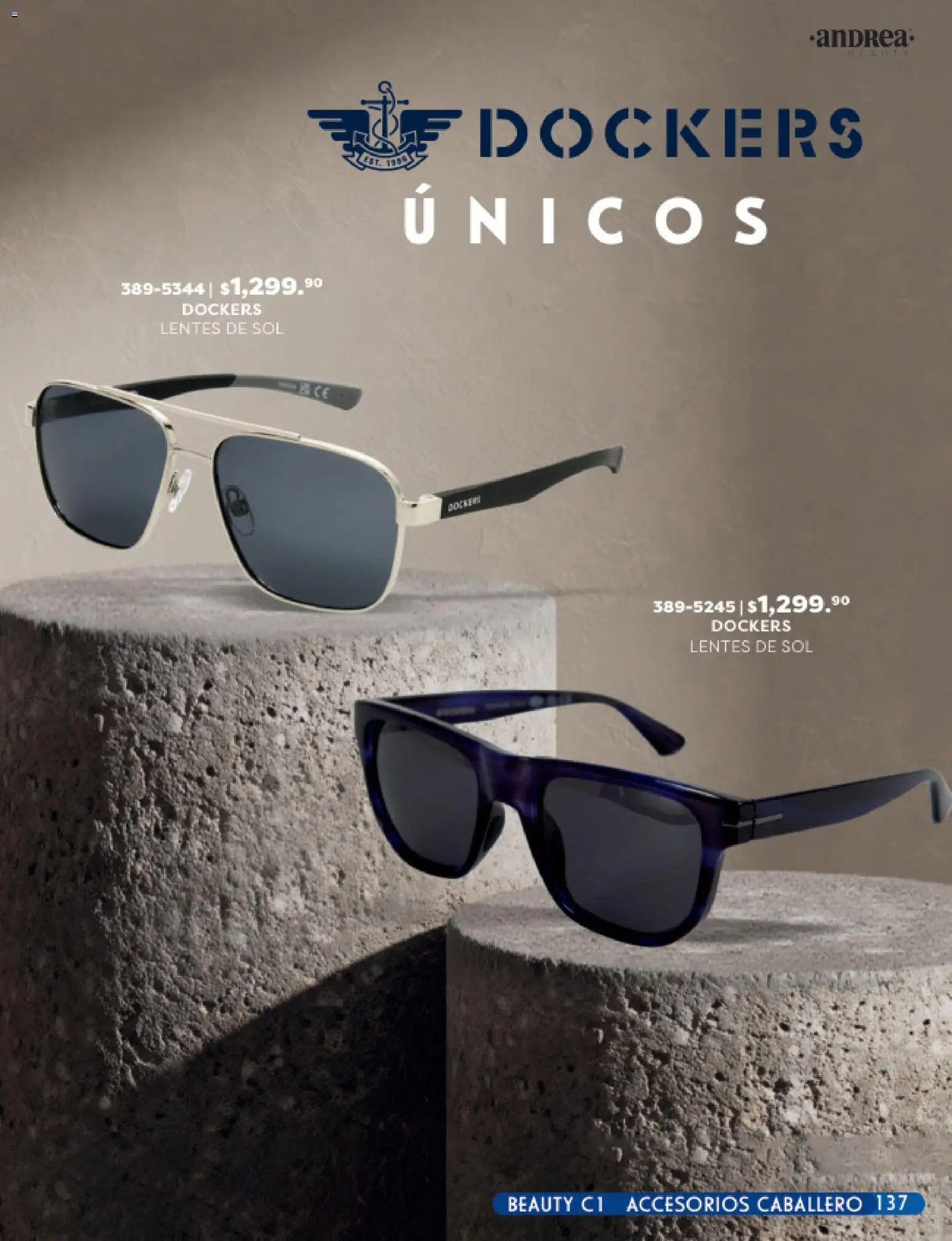 Nuevas ofertas de Andrea válidas en toda la República Mexicana desde el 25.01.2026. ¡Encuentra las mejores ofertas en Andrea catálogo Beauty! | Página: 137 | Productos: Lentes, Lentes de sol