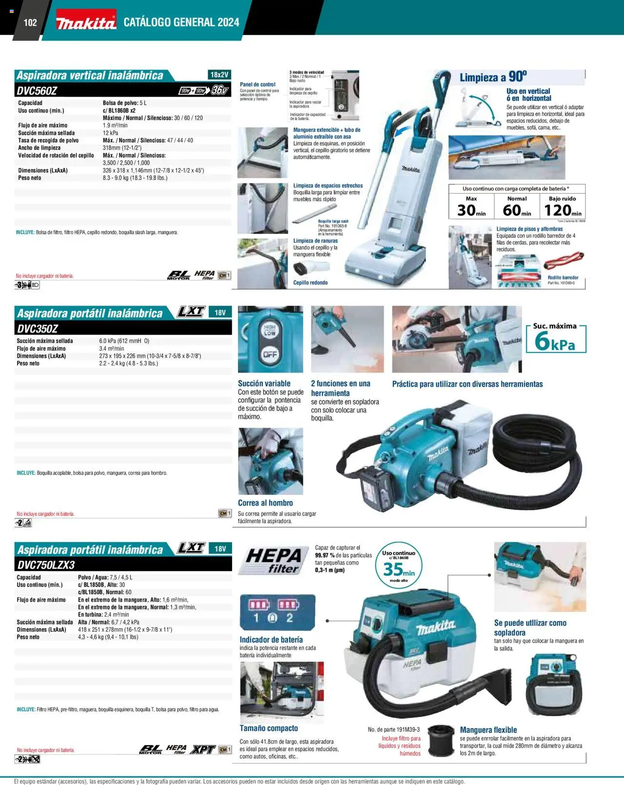 Nuevas ofertas de Makita válidas en toda la República Mexicana desde el 17.04.2024. ¡Encuentra las mejores ofertas en Makita catálogo ! | Página: 102 | Productos: Bolsa, Cepillo, Cargador, Polvo
