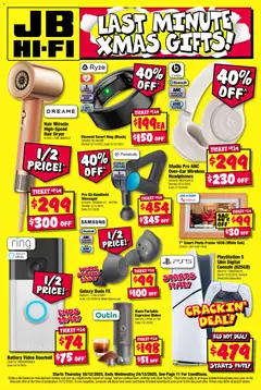 Preview of JB Hi-Fi - Last Minute Xmas Gifts - valid from 18.12.2025