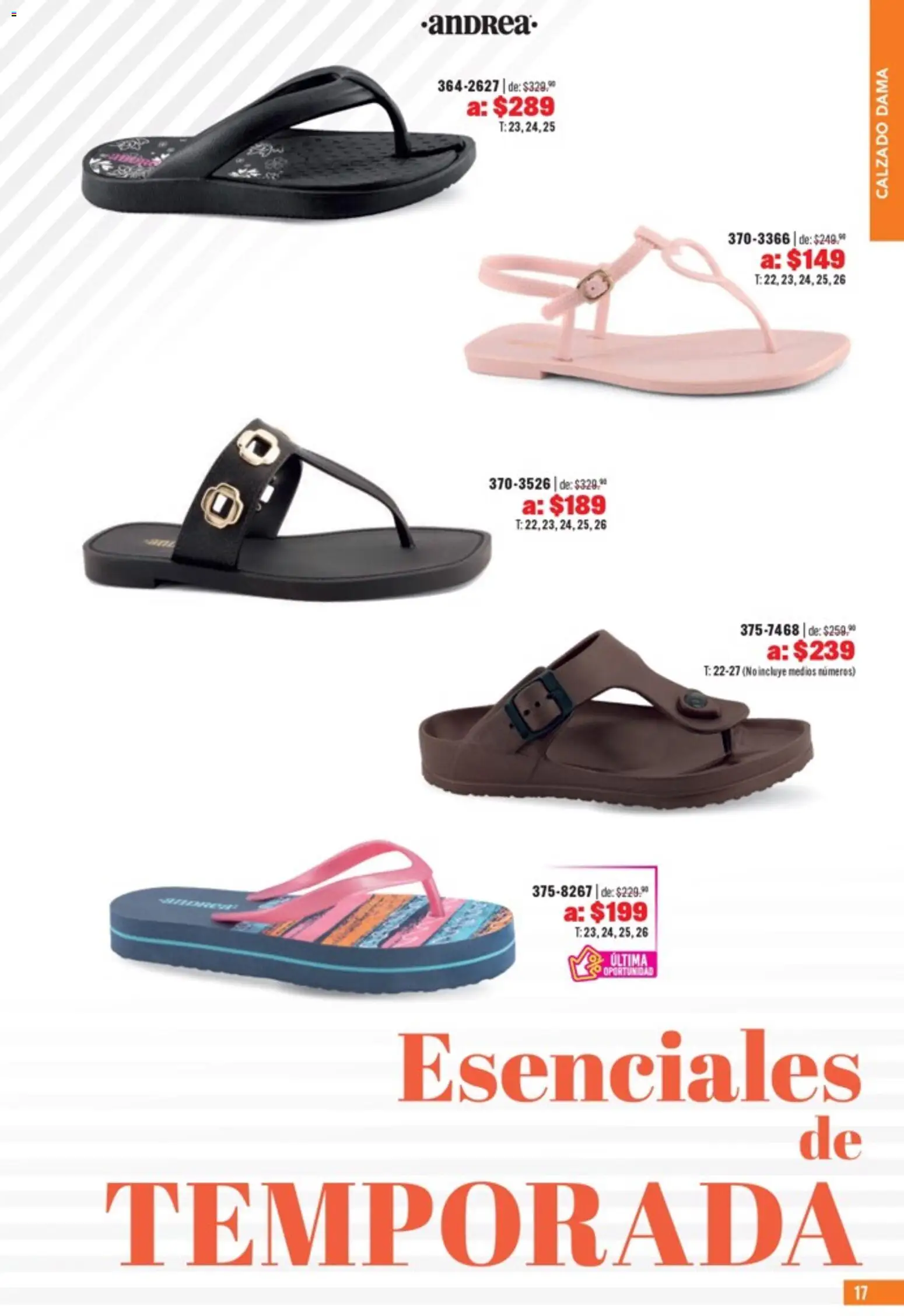 Nuevas ofertas de Andrea válidas en toda la República Mexicana desde el 05.04.2026. ¡Encuentra las mejores ofertas en Andrea catálogo Outlet! | Página: 17