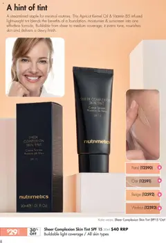 Preview of Nutrimetics Catalogue Step into Spring - valid from 26.09.2025 | Page: 8 | Products: Light, Oil, Sunscreen, Moisturiser