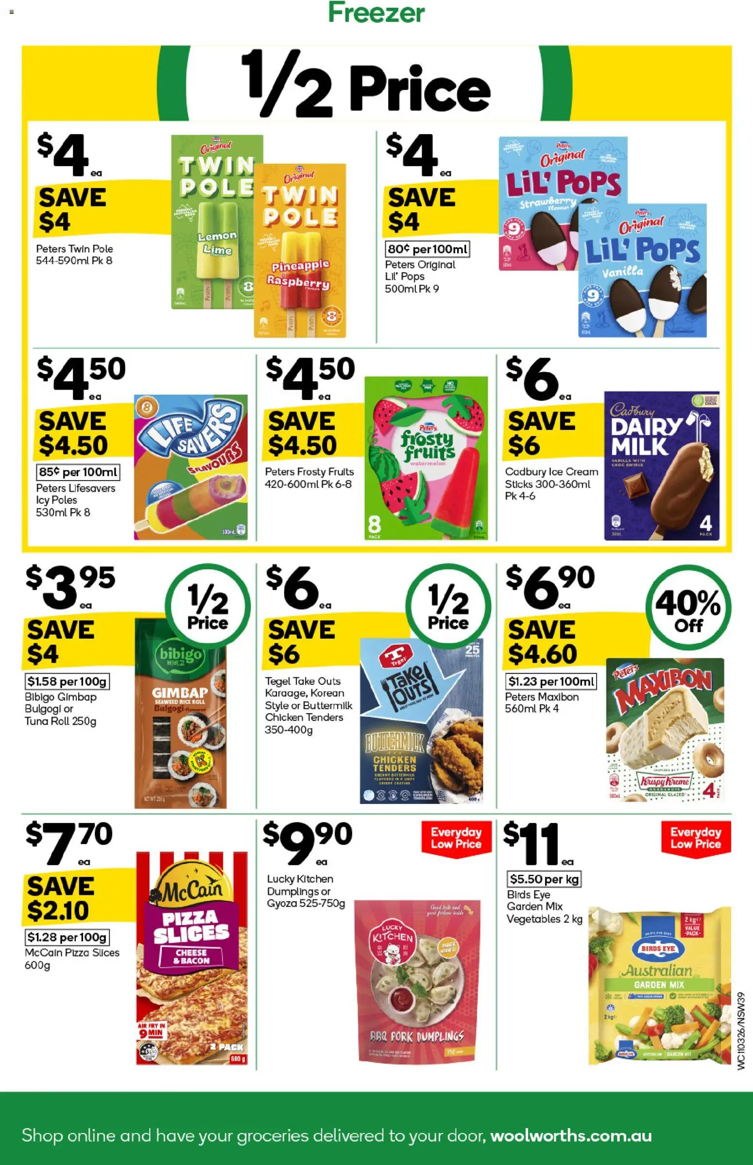 Woolworths catalogue - valid from 11.03.2026 | Page: 39 | Products: Pizza, Cream, Fruits, Raspberry