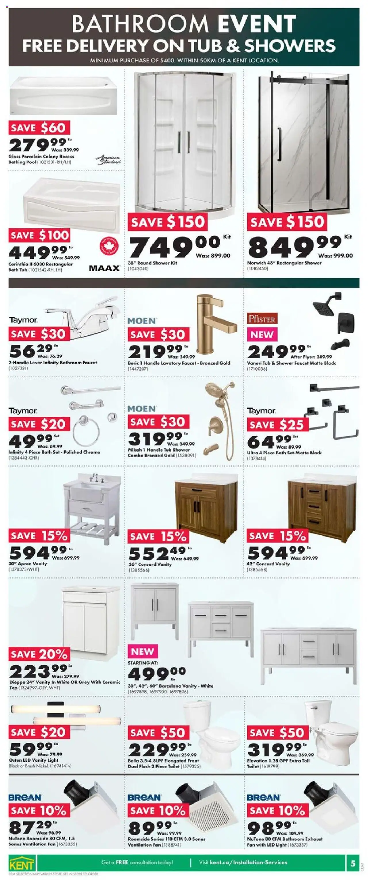 Kent flyer valid from 02.10.2025 | Page: 7 | Products: Fan, Brush, Bath, Shower