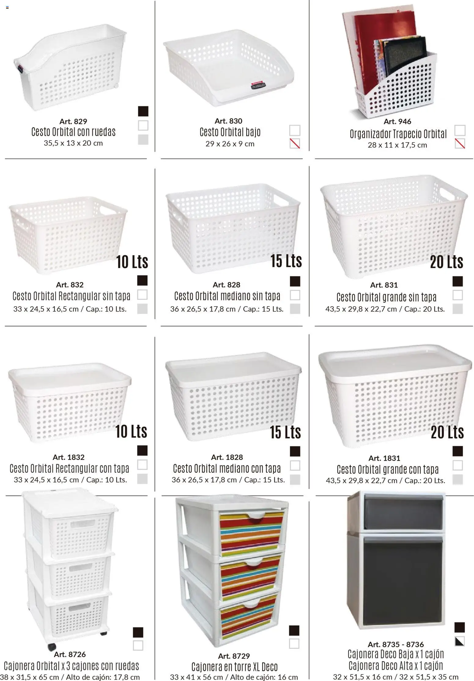 Colombraro - Catálogo Organizate │ válido desde el 26.01.2026 | Página: 3 | Productos: Organizador, Cajonera