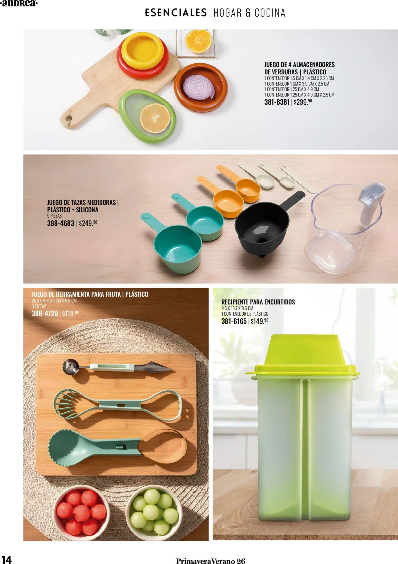 Nuevas ofertas de Andrea válidas en toda la República Mexicana desde el 25.01.2026. ¡Encuentra las mejores ofertas en Andrea catálogo Tu hogar esta primavera! | Página: 14