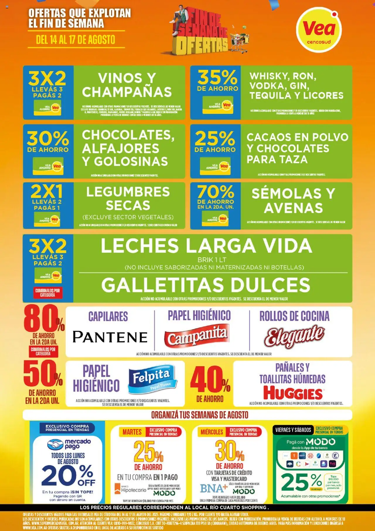 Vea - Ofertas | Córdoba │ válido desde el 14.08.2025 | Página: 1 | Productos: Cocina, Taza, Golosinas, Pañales