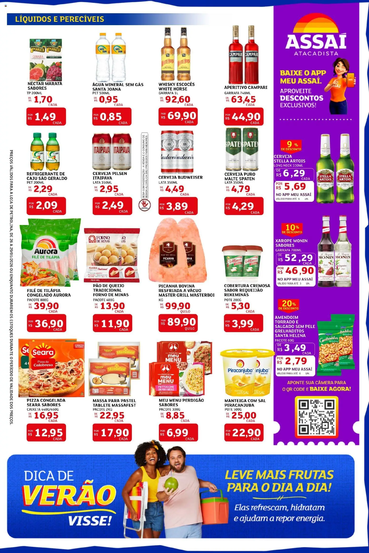 Assaí Atacadista Folheto - válido de 26.01.2026 | Página: 3 | Produtos: Caju, Forno, Whisky, Sal