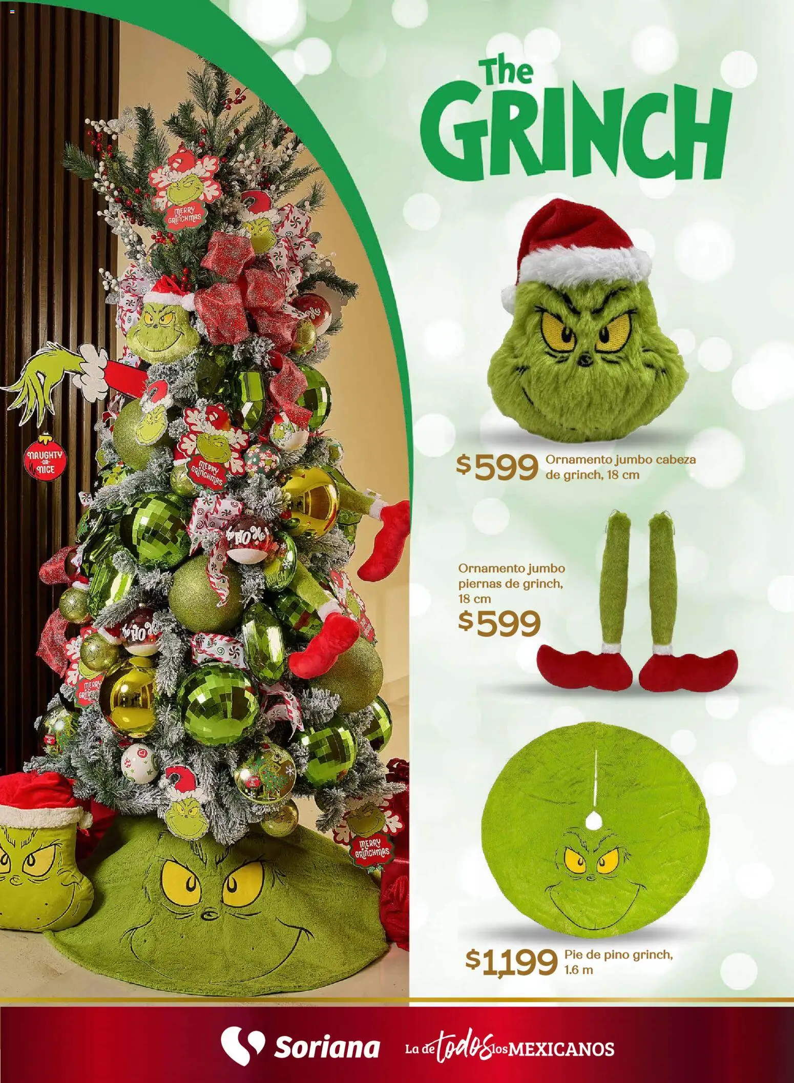 Nuevas ofertas de Soriana válidas en toda la República Mexicana desde el 25.09.2025. ¡Encuentra las mejores ofertas en Soriana - Decoración Navideña Súper Nacional! | Página: 33
