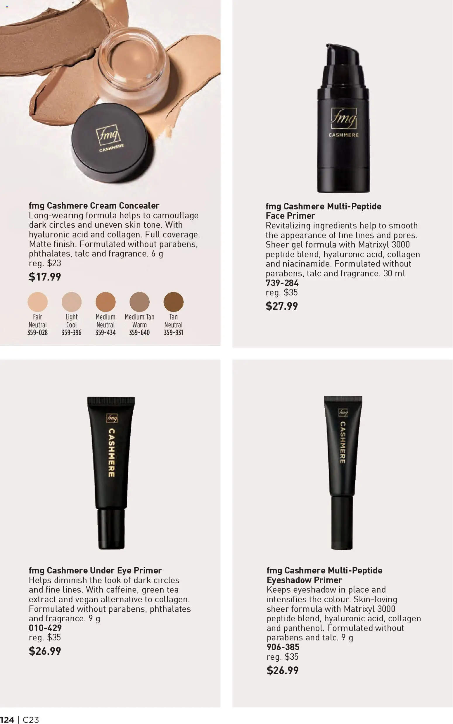 Avon flyer valid from 06.11.2025 | Page: 124 | Products: Tea, Cream, Concealer