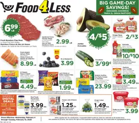 Preview of Food 4 Less weekly ads valid from 04.02.2026
