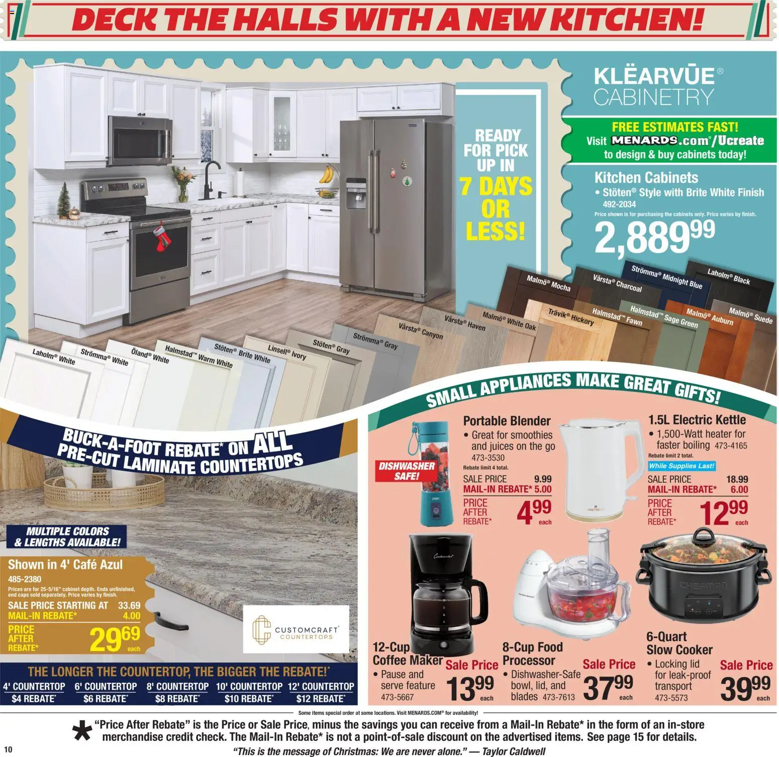 Menards Weekly Ad - valid from 17.12.2025 | Page: 11 | Products: Safe, Blender, Dishwasher, Kettle