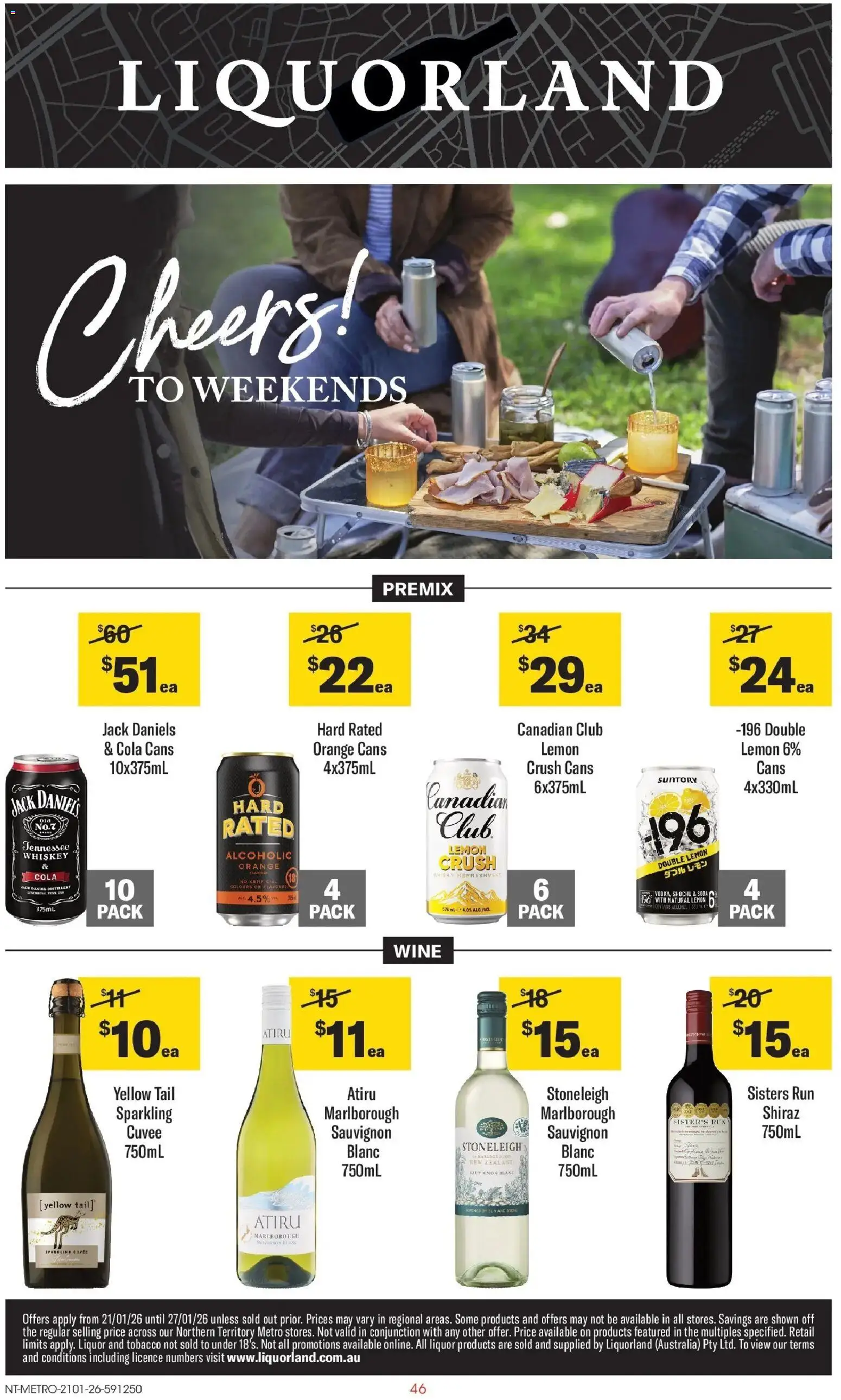 Coles catalogue - valid from 21.01.2026 | Page: 46 | Products: Wine, Whiskey, Lemon