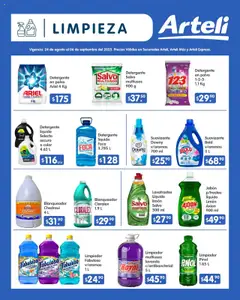 Nuevas ofertas de Arteli válidas en toda la República Mexicana desde el 24.08.2025. ¡Encuentra las mejores ofertas en Arteli - Folleto Quincenal! | Página: 14 | Productos: Limón, Desinfectante, Cloro, Jabón