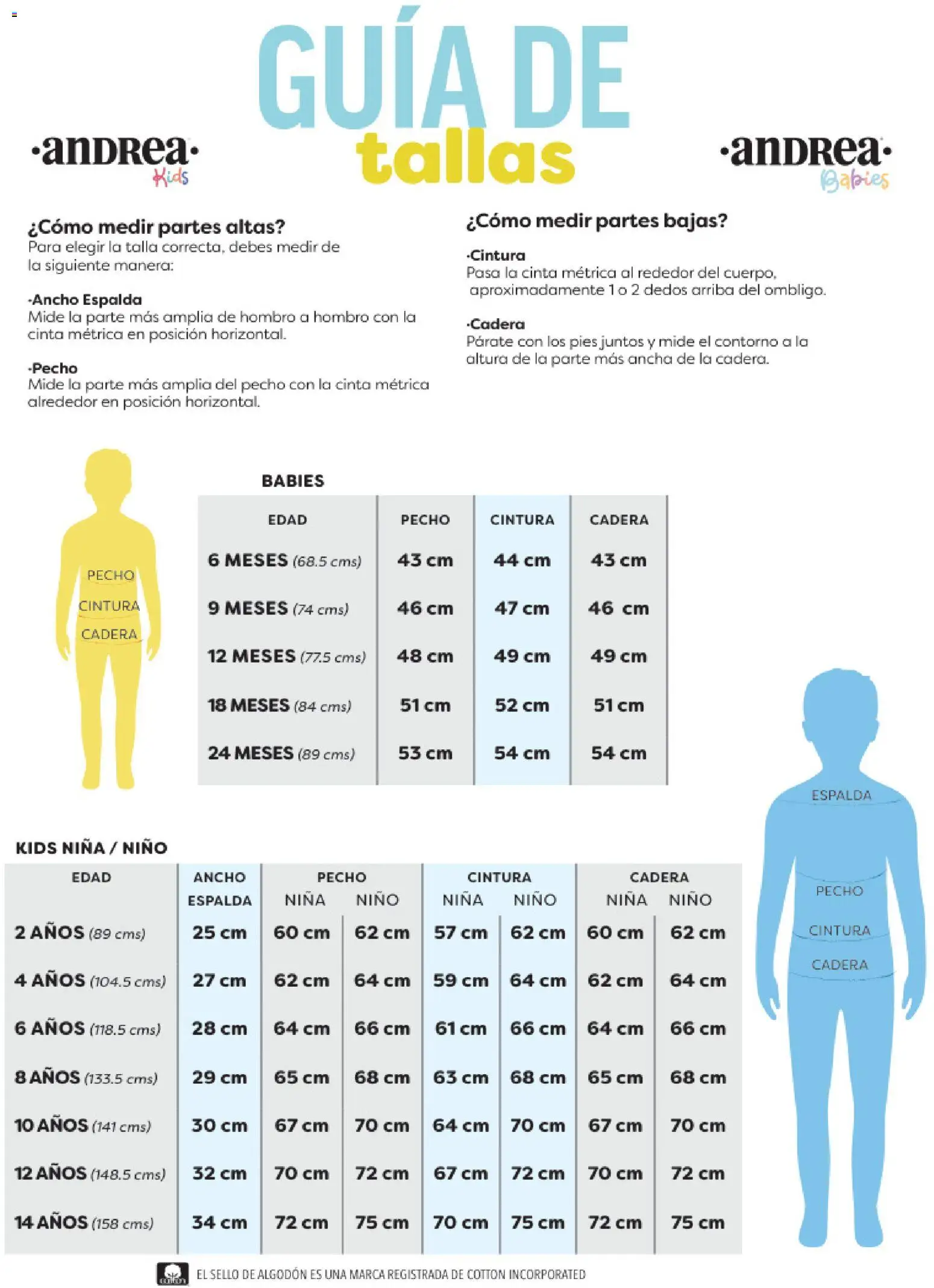 Nuevas ofertas de Andrea válidas en toda la República Mexicana desde el 26.11.2025. ¡Encuentra las mejores ofertas en Andrea catálogo Infantil Baby otoño 2025! | Página: 57 | Productos: Contorno, Algodón, Cinta, Cinta métrica