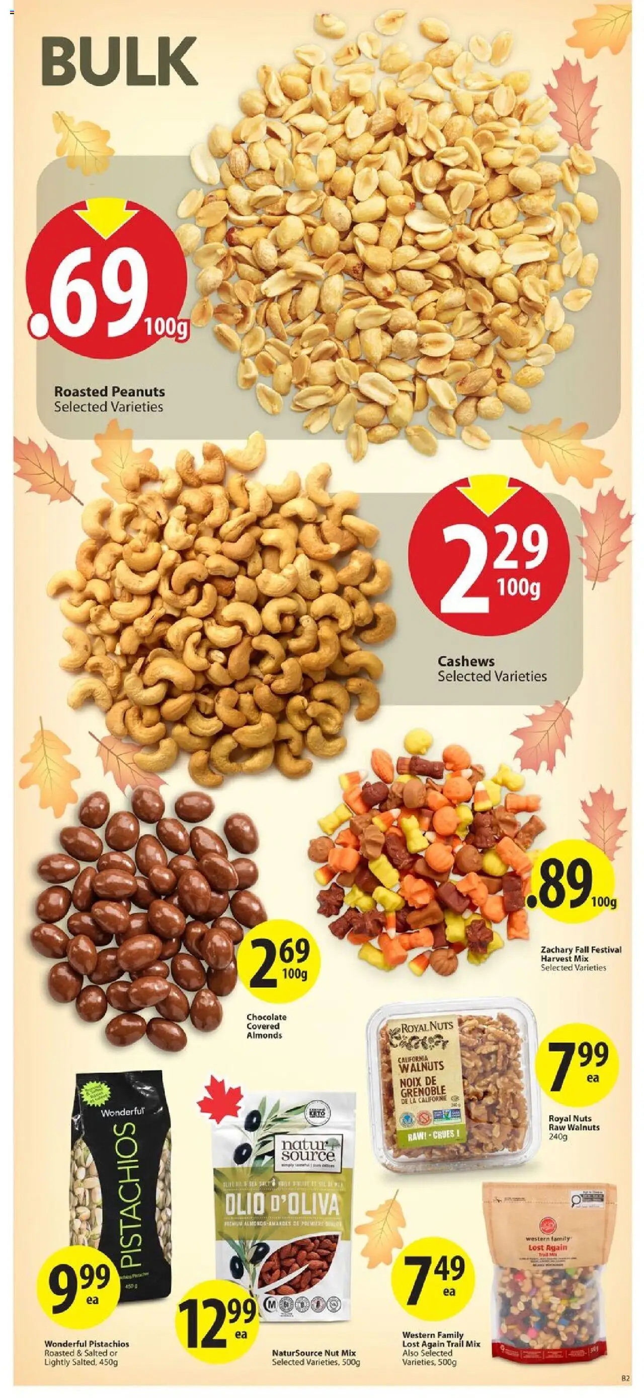 Save on foods flyer valid from 02.10.2025 | Page: 16 | Products: Nuts, Chocolate