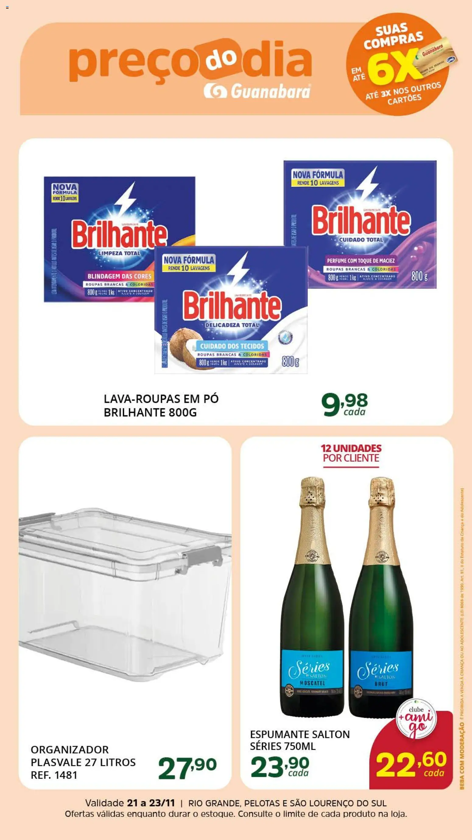Supermercado Guanabara Folheto - válido de 21.11.2025 | Página: 4 | Produtos: Perfume, Pó, Organizador, Roupas