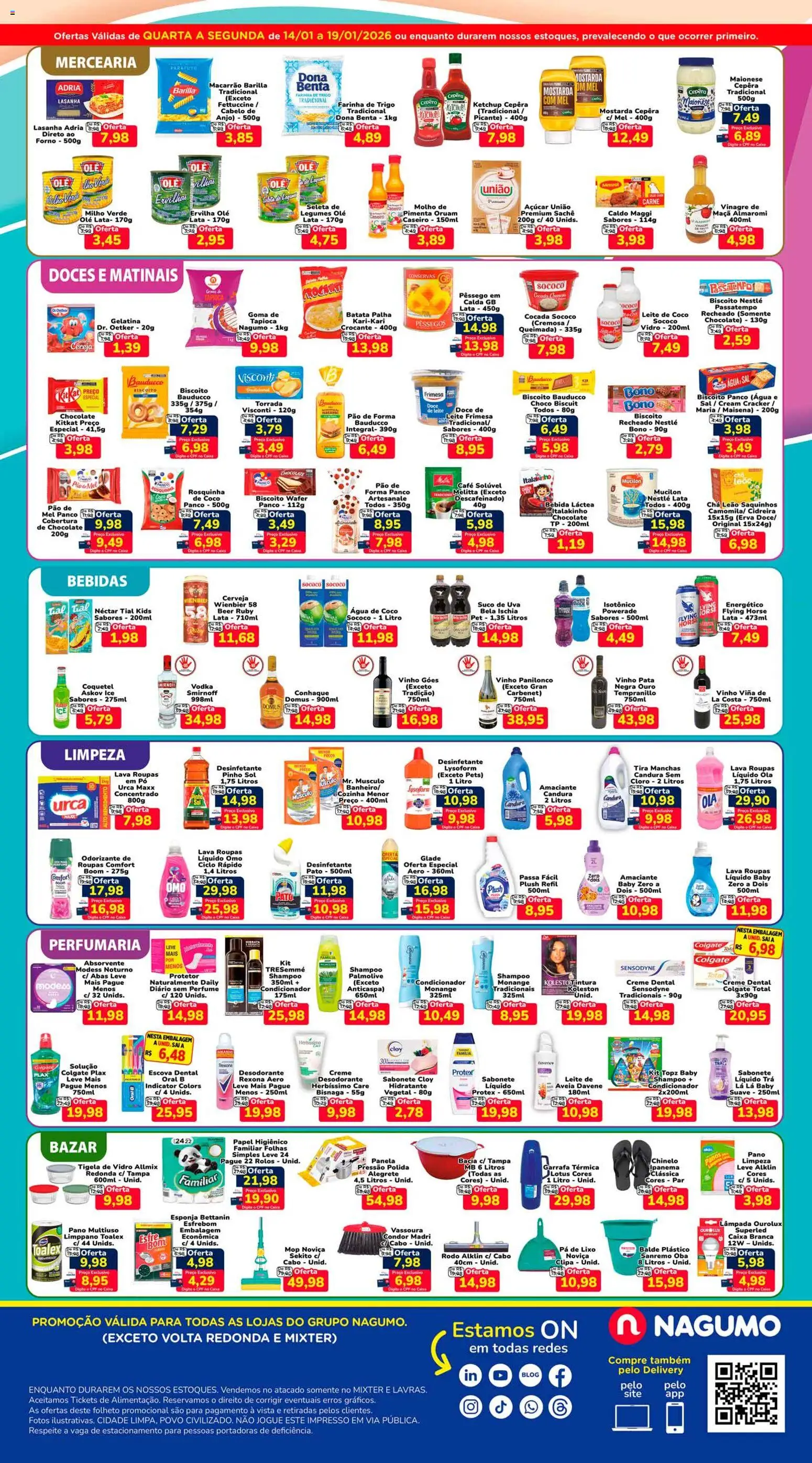 Nagumo Folheto - válido de 14.01.2026 | Página: 2 | Produtos: Suco, Batata, Rodo, Tigela