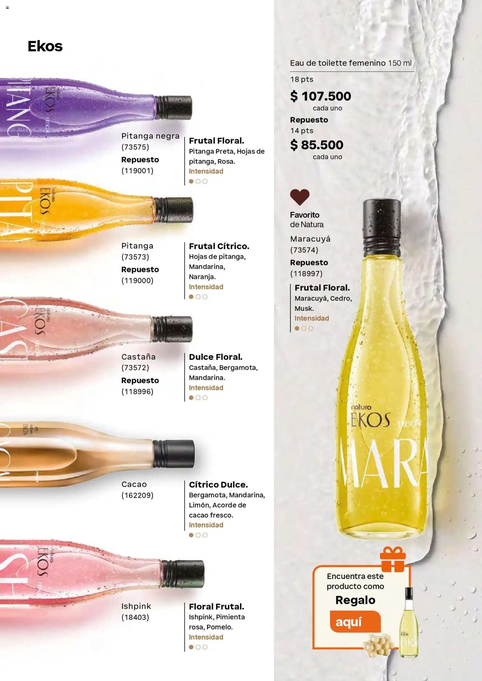 Natura revista - valida desde el 01.03.2026 | Página: 63 | Productos: Pimienta, Maracuyá, Eau de toilette