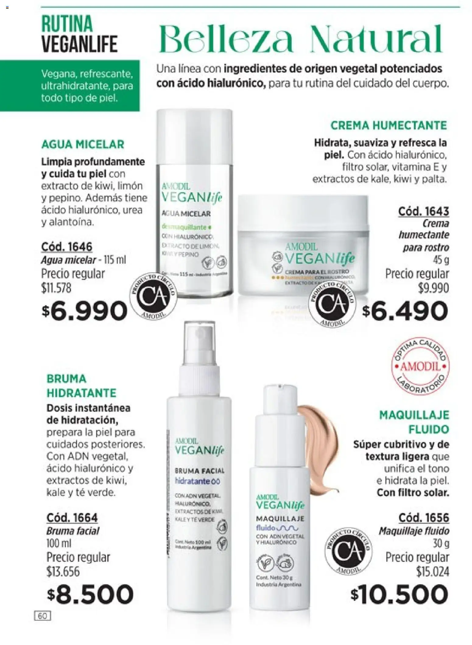 Catálogo Amodil Campaña 3 │ válido desde el 01.03.2026 | Página: 60 | Productos: Maquillaje, Agua, Limón, Té
