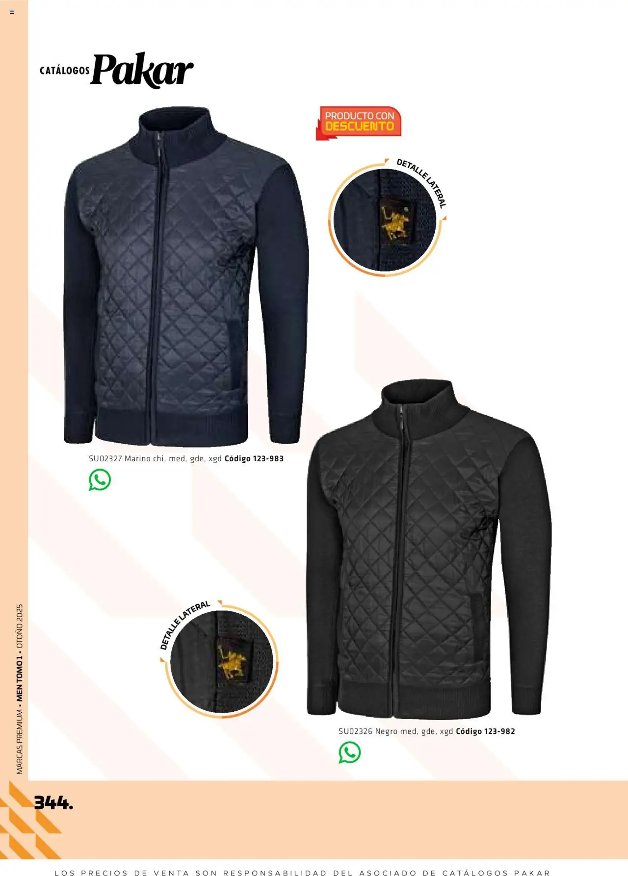 Nuevas ofertas de SC Pakar válidas en toda la República Mexicana desde el 29.08.2025. ¡Encuentra las mejores ofertas en SC Pakar - Catálogo Otoño Men Tomo 1! | Página: 344