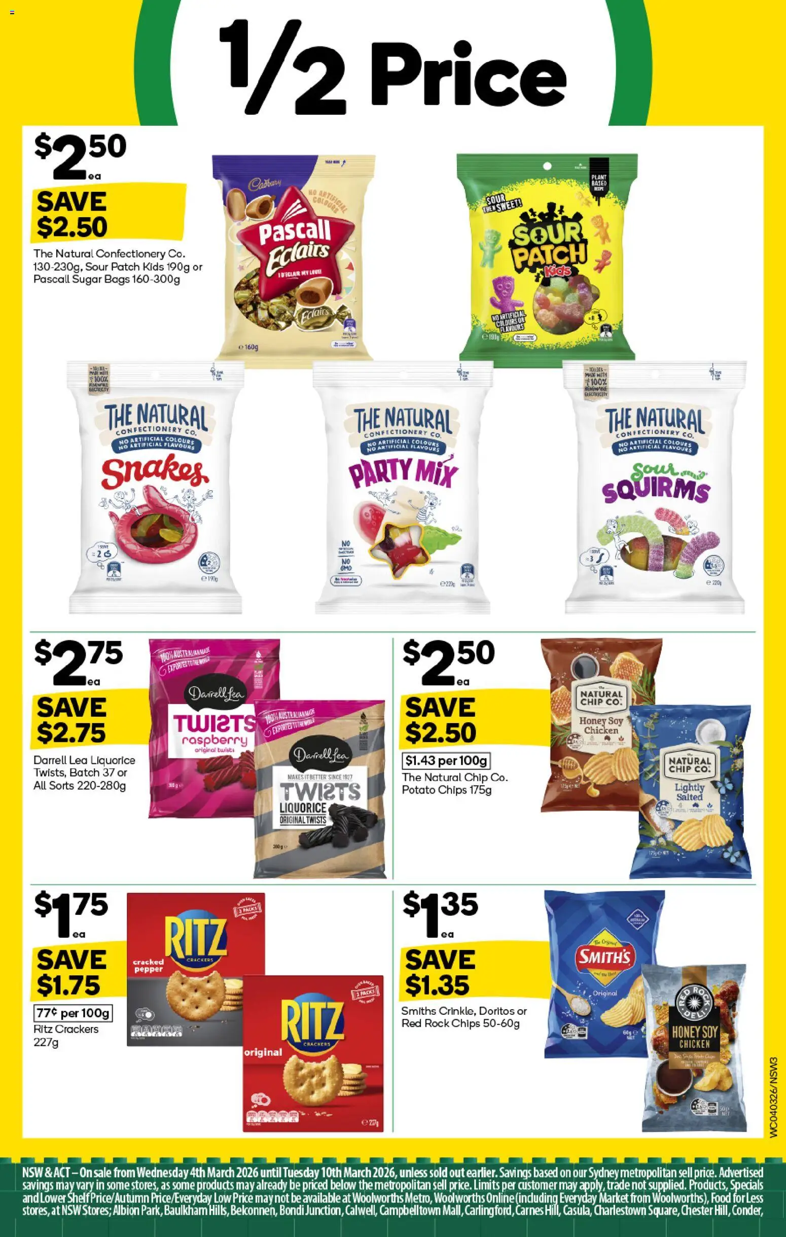 Woolworths catalogue - valid from 04.03.2026 | Page: 3 | Products: Shelf, Crackers, Honey, Chicken