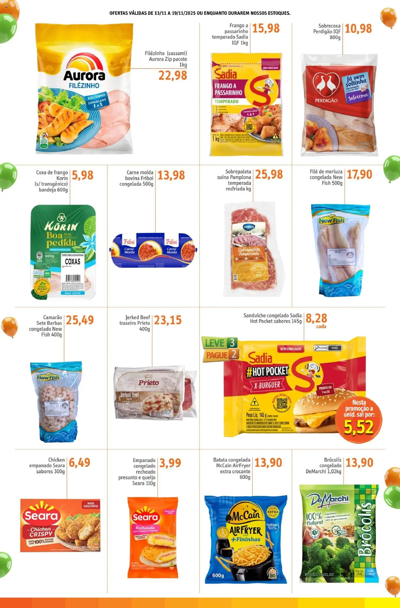 Sonda Folheto - válido de 13.11.2025 | Página: 2 | Produtos: Carne, Bandeja, Batata, Frango