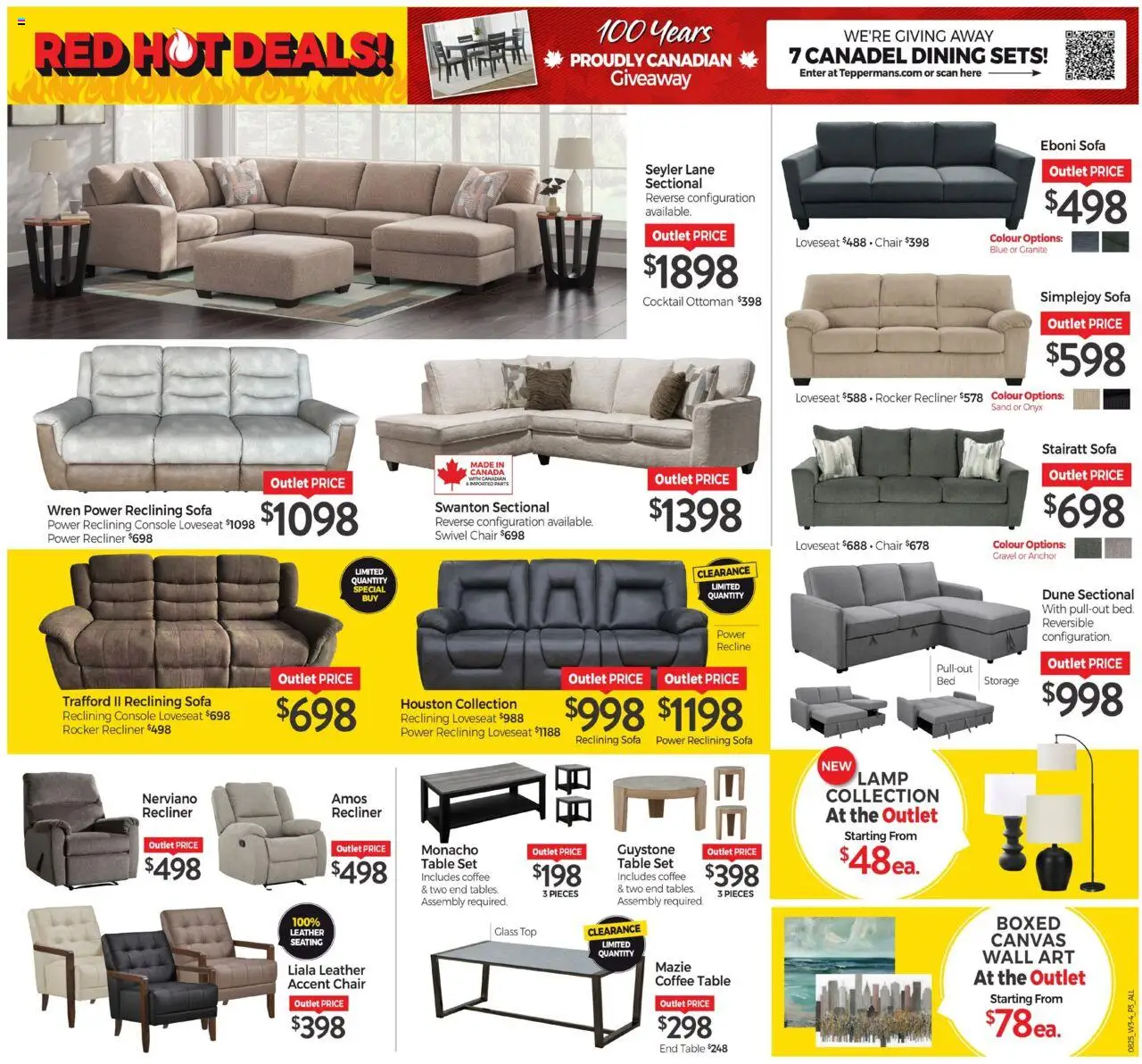 Tepperman's flyer valid from 14.08.2025 | Page: 3 | Products: Coffee table, Chair, Lamp, Coffee