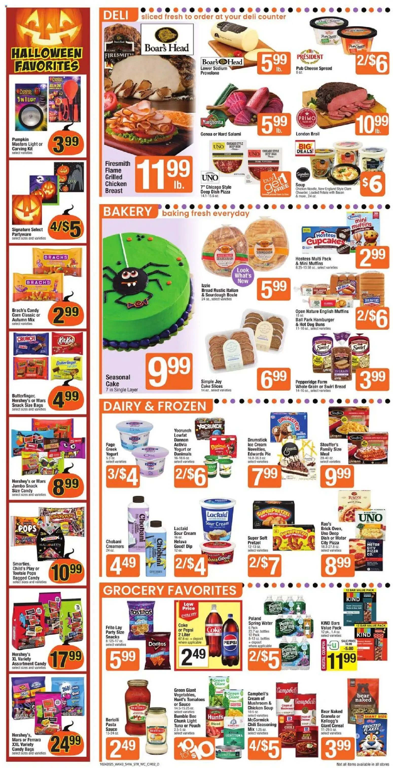 Star Market Weekly Ad - valid from 24.10.2025 | Page: 2 | Products: Corn, Salami, Sour cream, Ice cream