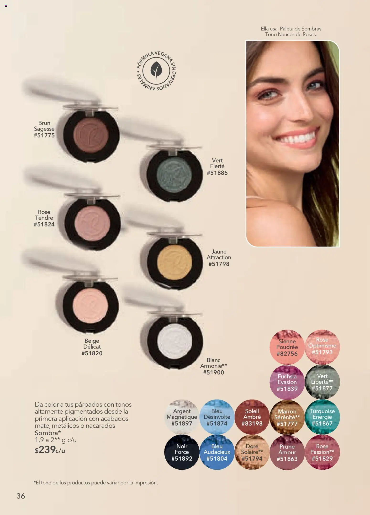 Nuevas ofertas de Yves Rocher válidas en toda la República Mexicana desde el 24.03.2026. ¡Encuentra las mejores ofertas en Yves Rocher campaña 5 2026! | Página: 36 | Productos: Paleta