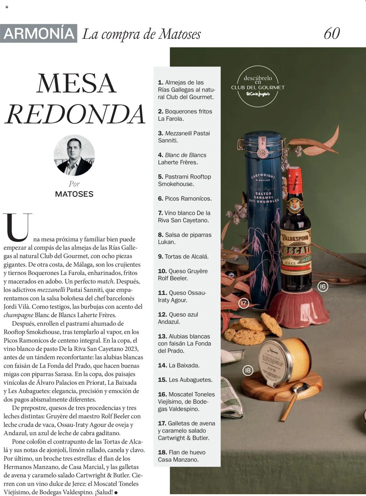 Nuevas ofertas de El Corte Inglés válidas en toda la República Mexicana desde el 29.09.2025. ¡Encuentra las mejores ofertas en El Corte Inglés - Catálogo Gourmet Magazine Otoño! | Página: 60 | Productos: Avena, Huevo, Limón, Queso