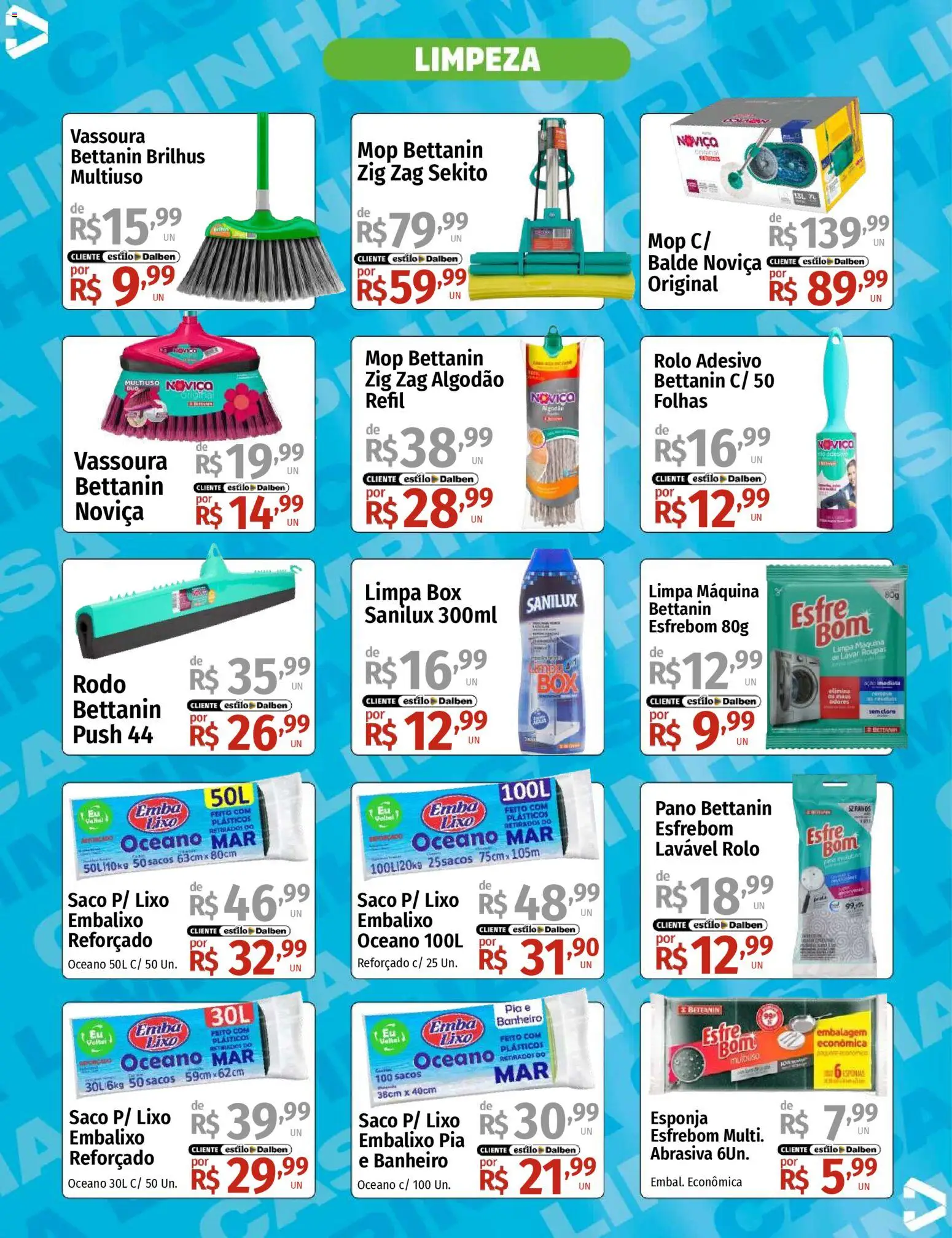 Supermercado Dalben Folheto - válido de 01.12.2025 | Página: 3 | Produtos: Rolo, Pia, Vassoura, Balde